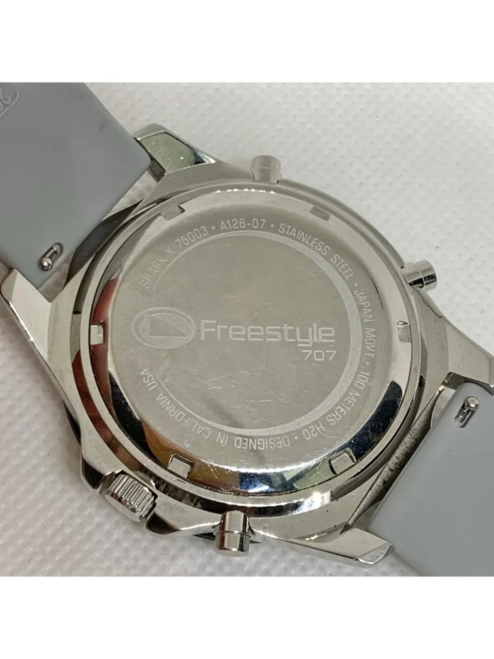 Freestyle Shark X 2.0 men’s watch analog digital black silver tone 42mm running